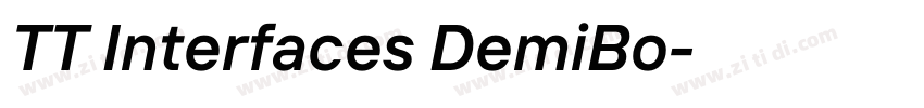 TT Interfaces DemiBo字体转换